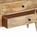 TV Cabinet 140x30x50 cm Solid Mango Wood