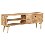 TV Cabinet 140x30x50 cm Solid Mango Wood