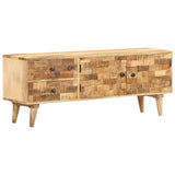 TV Cabinet 120x30x45 cm Solid Mango Wood - Extra Image