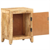 Bedside Cabinet 40x30x50 cm Solid Mango Wood - Front View