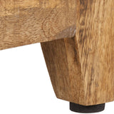 Bedside Cabinet 40x30x50 cm Solid Mango Wood - Close-Up Angle