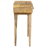 Console Table 115x35x76 cm Solid Mango Wood - Top-Down View