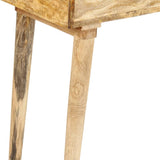 Console Table 115x35x76 cm Solid Mango Wood - Close-Up Angle