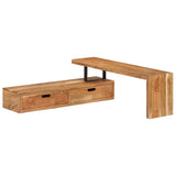 TV Stand (118-195)x30x40 cm Solid Acacia Wood