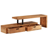 TV Stand (118-195)x30x40 cm Solid Acacia Wood