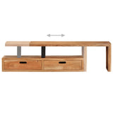 TV Stand (118-195)x30x40 cm Solid Acacia Wood