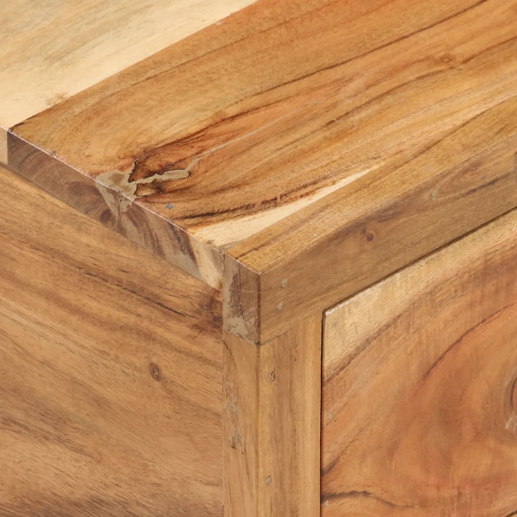TV Stand (118-195)x30x40 cm Solid Acacia Wood