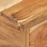 TV Stand (118-195)x30x40 cm Solid Acacia Wood - Rear View