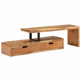 TV Stand (118-195)x30x40 cm Solid Acacia Wood