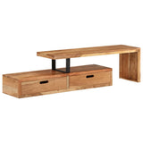 TV Stand (118-195)x30x40 cm Solid Acacia Wood