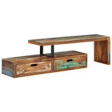 TV Stand (118-195)x30x40 cm Solid Reclaimed Wood