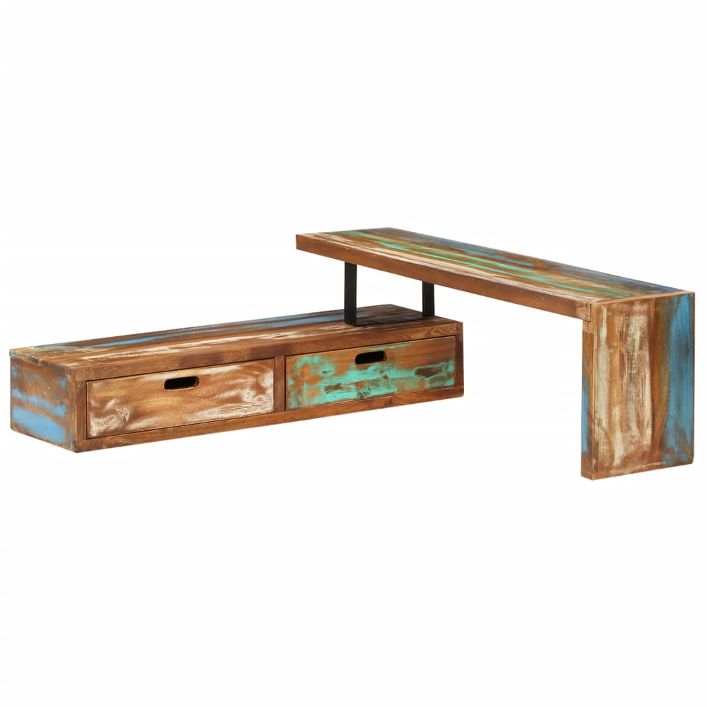 TV Stand (118-195)x30x40 cm Solid Reclaimed Wood