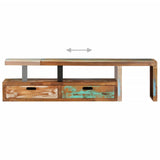 TV Stand (118-195)x30x40 cm Solid Reclaimed Wood