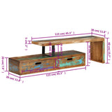 TV Stand (118-195)x30x40 cm Solid Reclaimed Wood