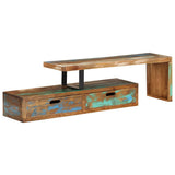 TV Stand (118-195)x30x40 cm Solid Reclaimed Wood