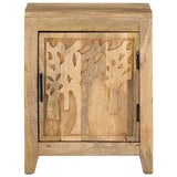 Bedside Cabinet 40x30x50 cm Solid Mango Wood - Front View