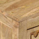 Bedside Cabinet 40x30x50 cm Solid Mango Wood - 45-Degree Angle