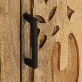 Bedside Cabinet 40x30x50 cm Solid Mango Wood - Rear View