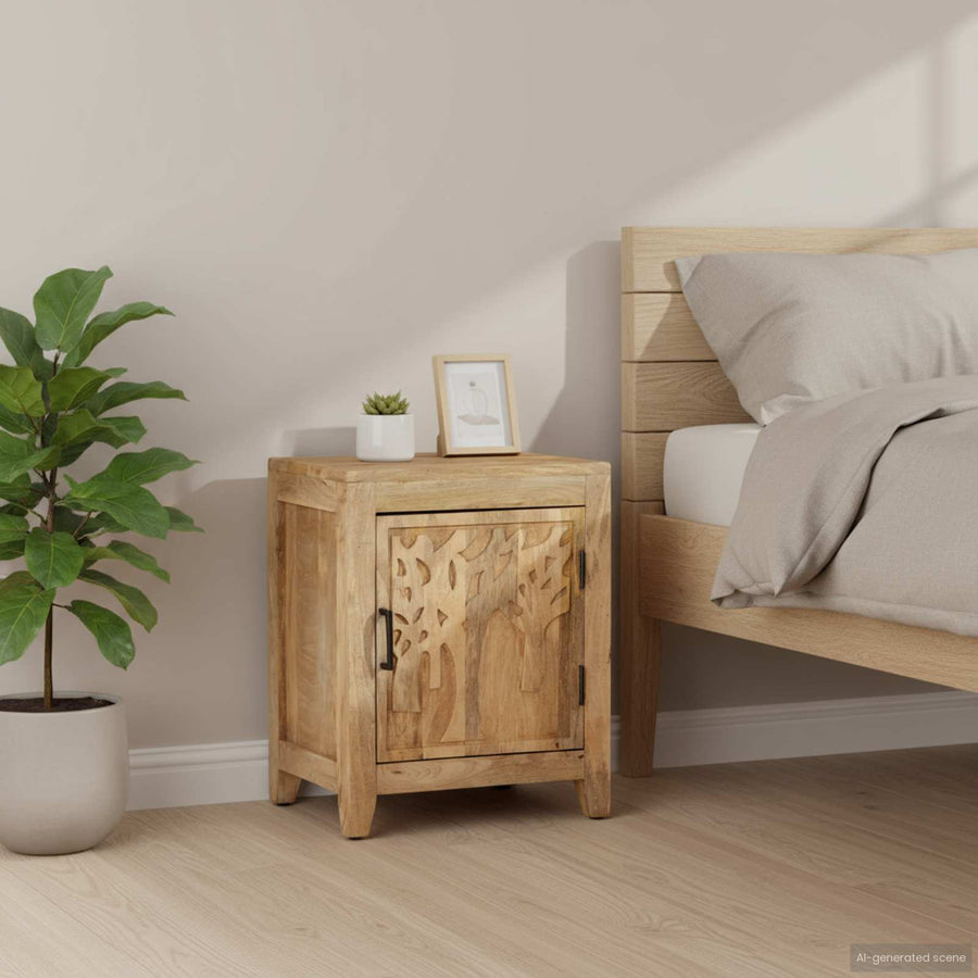 Bedside Cabinet 40x30x50 cm Solid Mango Wood