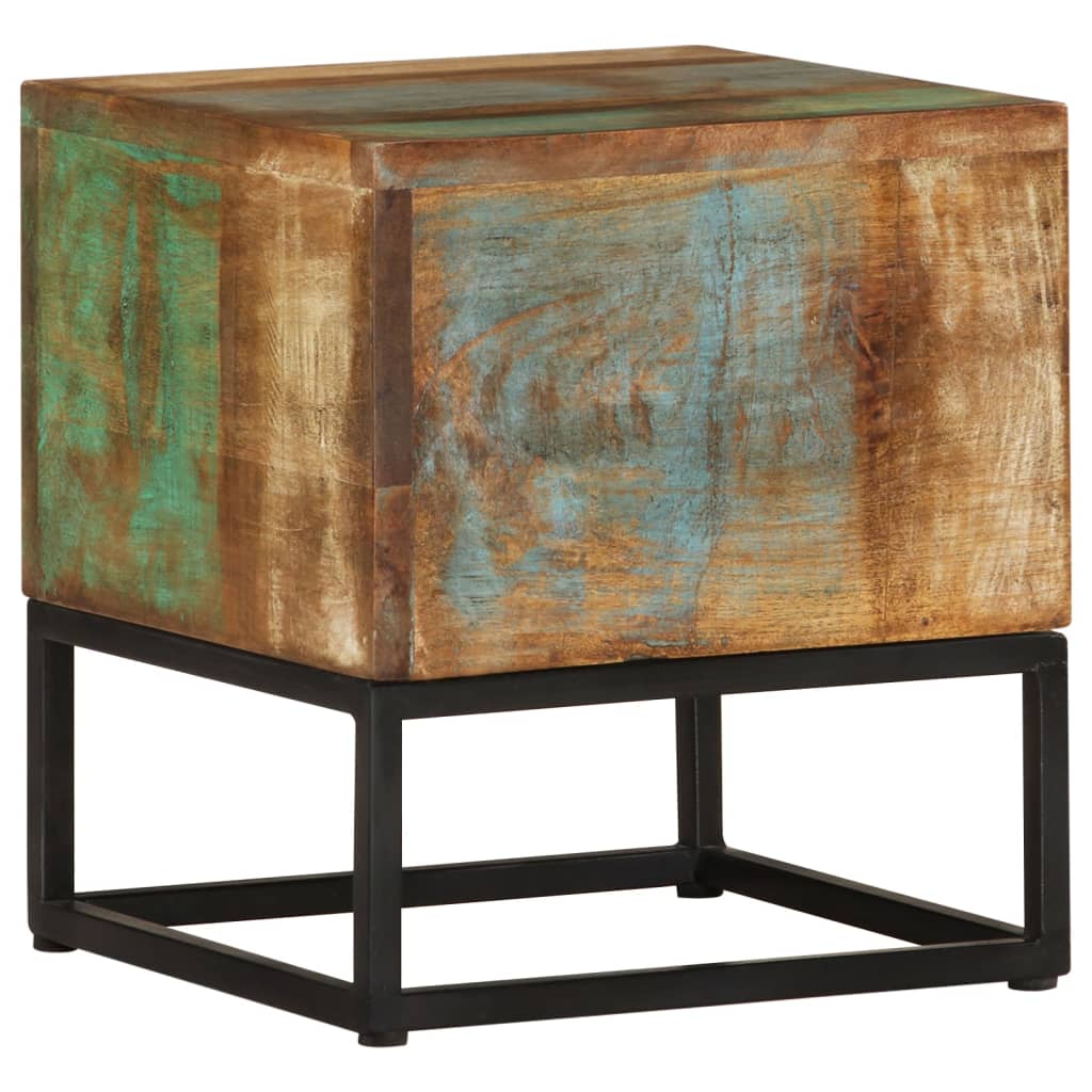 Side Table 30x30x33 cm Solid Reclaimed Wood