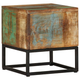 Side Table 30x30x33 cm Solid Reclaimed Wood - Extra Image