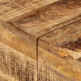 Coffee Table 68x68x41 cm Rough Mango Wood - Low Angle