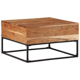 Coffee Table 68x68x41 cm Solid Acacia Wood - Top-Down View