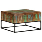 Coffee Table 68x68x41 cm Solid Reclaimed Wood - Low Angle