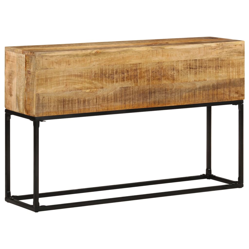 Console Table 120x30x75 cm Rough Mango Wood
