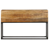 Console Table 120x30x75 cm Rough Mango Wood