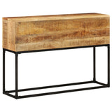 Console Table 120x30x75 cm Rough Mango Wood