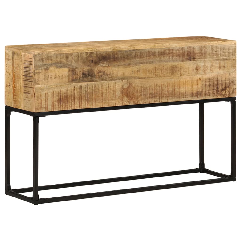 Console Table 120x30x75 cm Rough Mango Wood