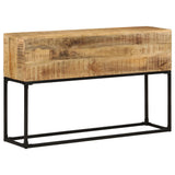 Console Table 120x30x75 cm Rough Mango Wood