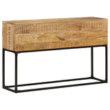 Console Table 120x30x75 cm Rough Mango Wood - Extra Image