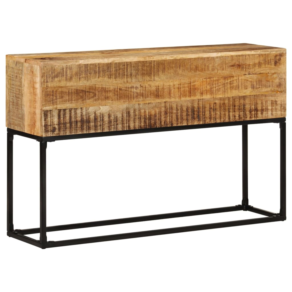 Console Table 120x30x75 cm Rough Mango Wood