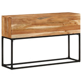Console Table 120x30x75 cm Solid Acacia Wood - Low Angle