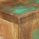 Console Table 120x30x75 cm Solid Reclaimed Wood - Rear View