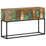 Console Table 120x30x75 cm Solid Reclaimed Wood - Low Angle