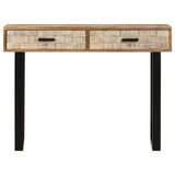 Console Table 100x30x75 cm Solid Mango Wood - Front View