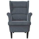 Armchair Dark Grey Velvet
