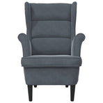 Armchair Dark Grey Velvet