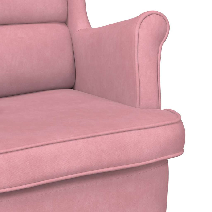 Armchair Pink Velvet