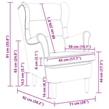 Armchair Black Velvet - Extra Image