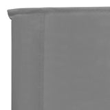 Folding Chairs 2 pcs Grey Fabric