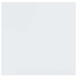 Floating Wall Shelf High Gloss White 23x23.5x3.8 cm MDF