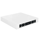 Floating Wall Shelves 4 pcs High Gloss White 23x23.5x3.8 cm MDF - Extra Image