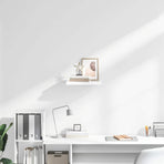 Floating Wall Shelf High Gloss White 40x23.5x3.8 cm MDF