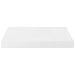 Floating Wall Shelf High Gloss White 40x23.5x3.8 cm MDF