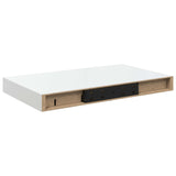 Floating Wall Shelf High Gloss White 40x23.5x3.8 cm MDF