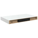 Floating Wall Shelves 2 pcs High Gloss White 40x23.5x3.8 cm MDF